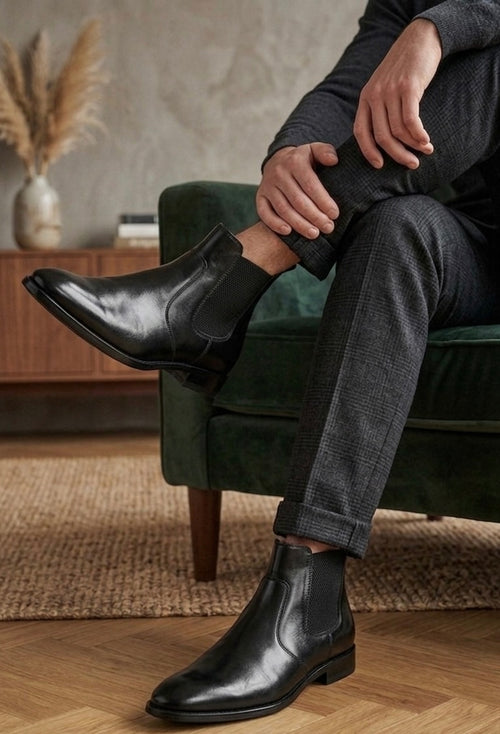 Men’s Chelsea Boots – Premium Leather Black