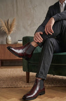 Men’s Chelsea Boots – Premium Leather Burgundy