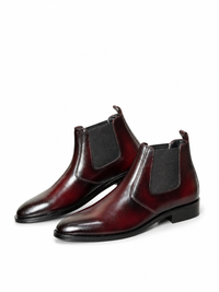 Men’s Chelsea Boots – Premium Leather Burgundy